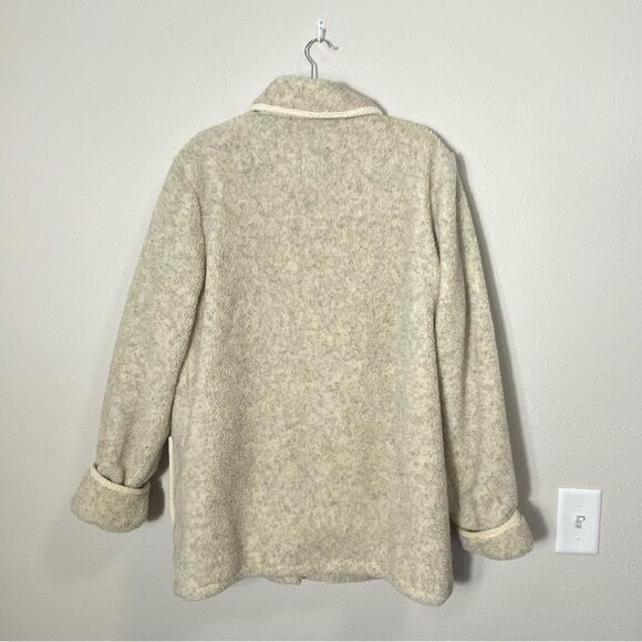 Vintage Tudor Court Button Front Speckled Fleece Jacket/Shacket Women's Size Med - Picture 6 of 16